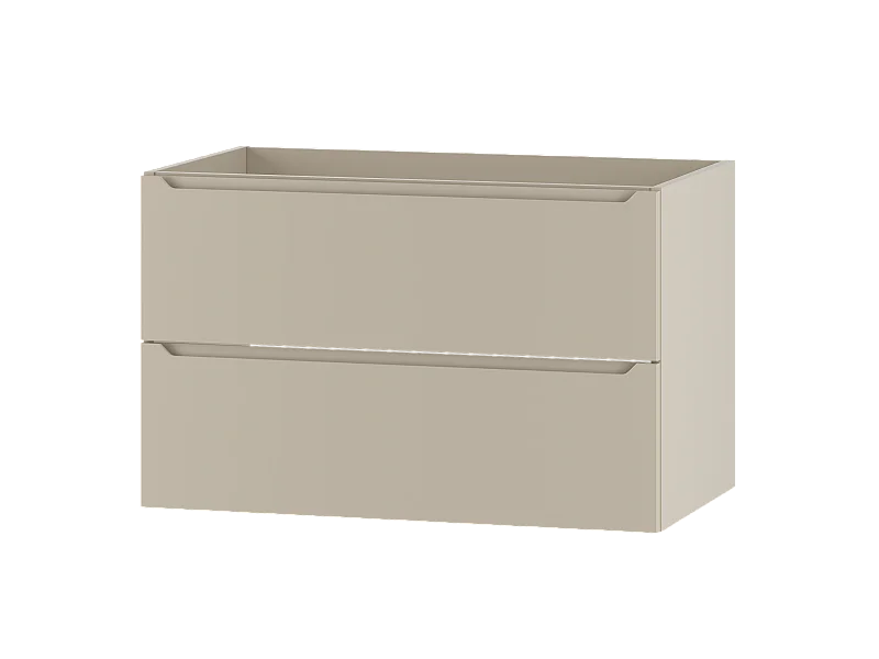 Meuble sous-vasque en cachemire 80 cm 2 tiroirs Etna