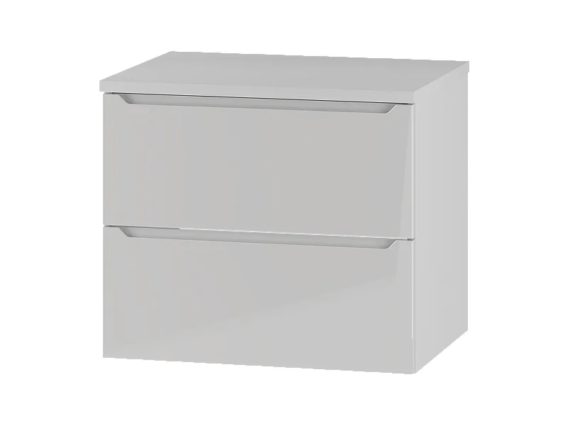 Weißes Badezimmer-Set 60 cm Schrank mit Arbeitsplatte Etna