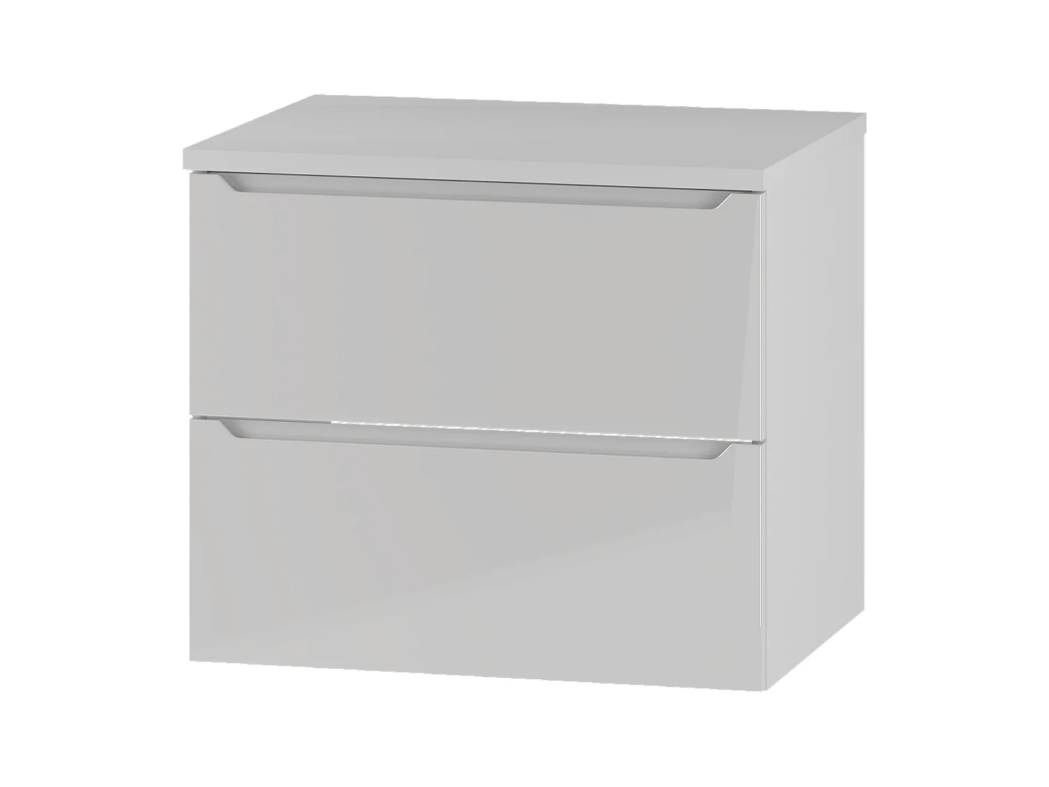 Ensemble blanc pour salle de bain 60 cm Armoire avec plateau Etna