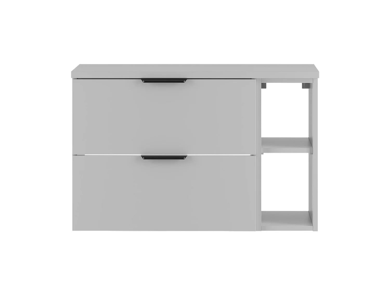 Ensemble blanc pour salle de bain 80 cm Armoire Étagère Plan de travail Pile