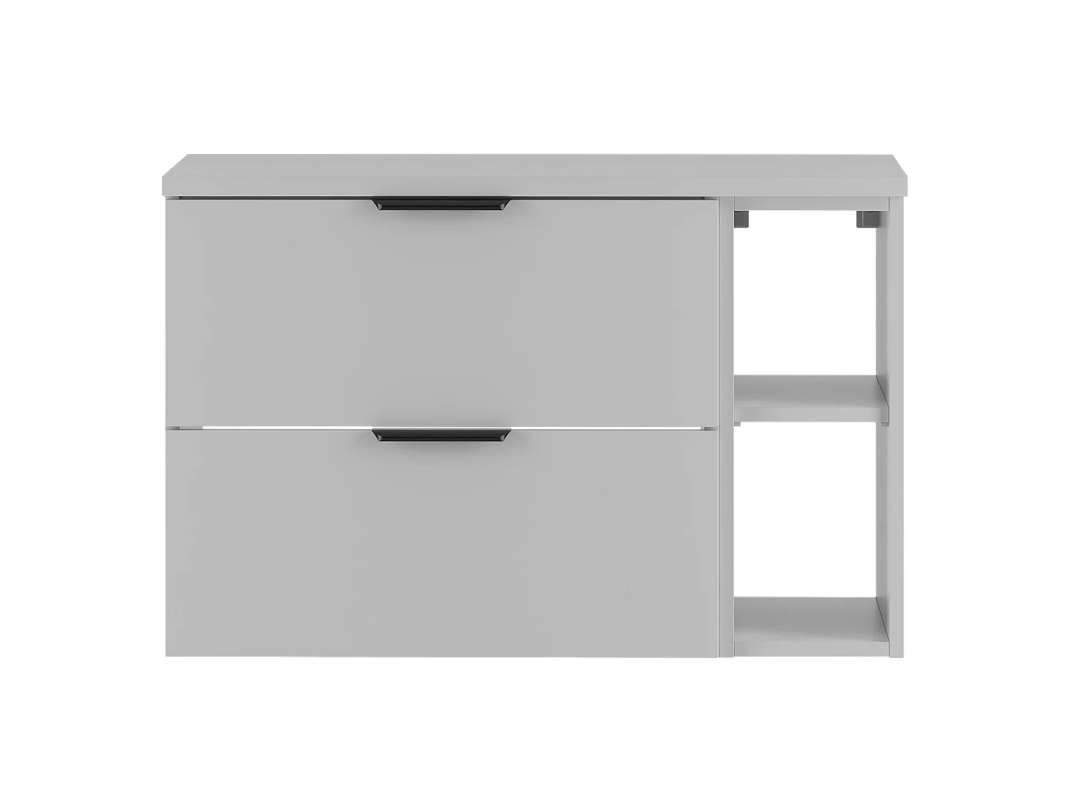 Ensemble blanc pour salle de bain 80 cm Armoire Étagère Plan de travail Pile