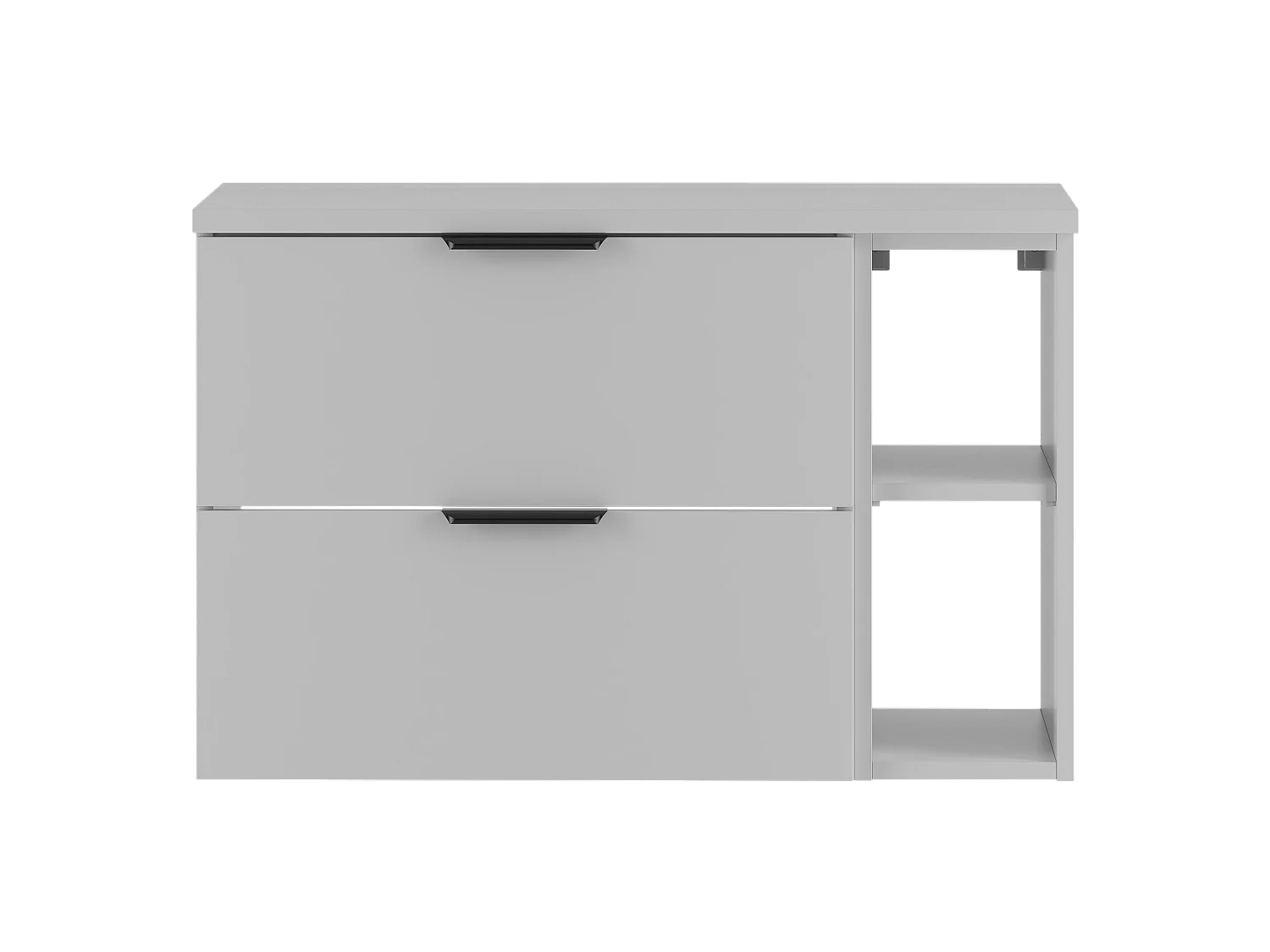 Ensemble blanc pour salle de bain 80 cm Armoire Étagère Plan de travail Pile