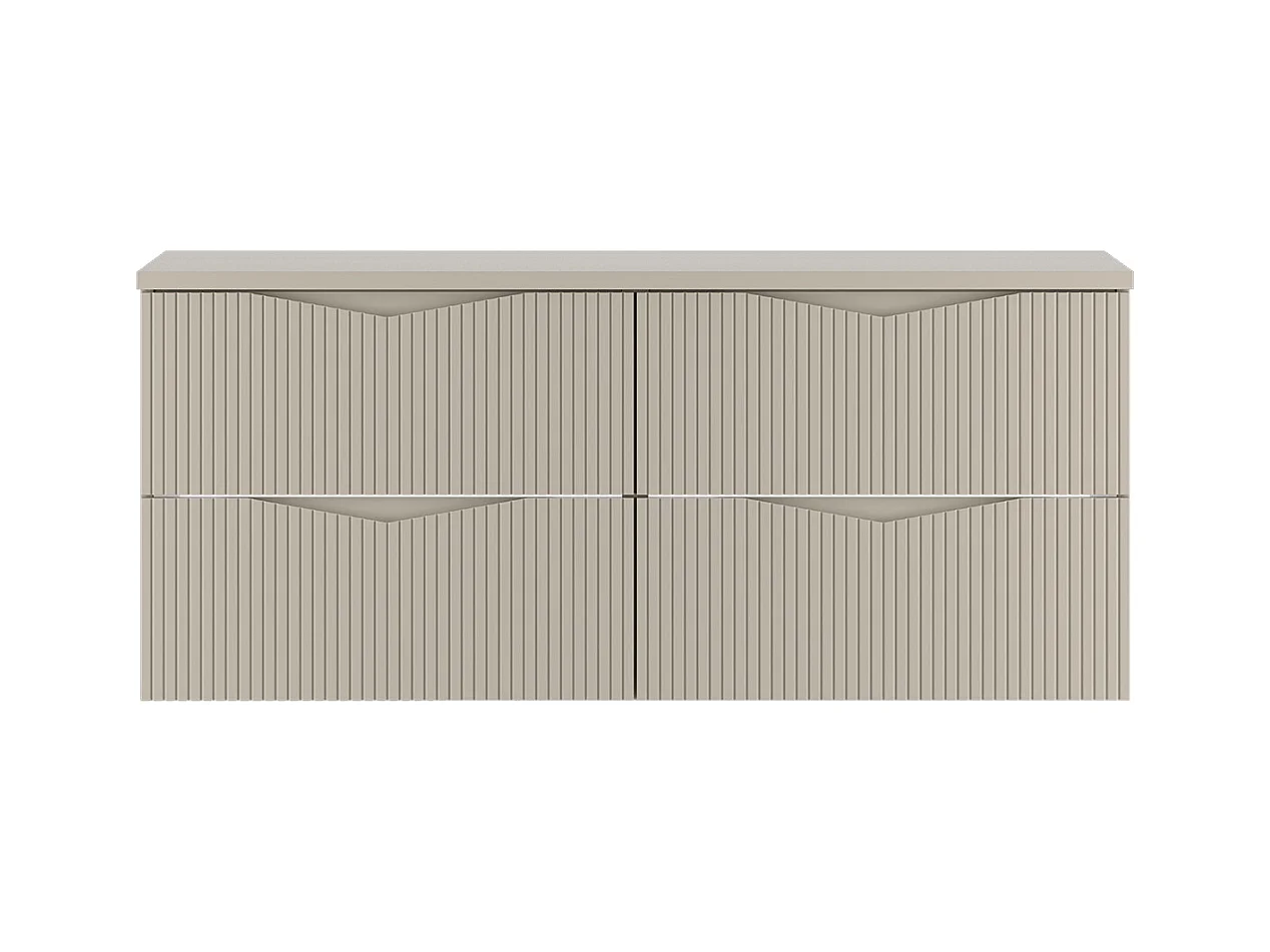 Meuble sous-vasque 120cm plan de toilette Tao Cachemire