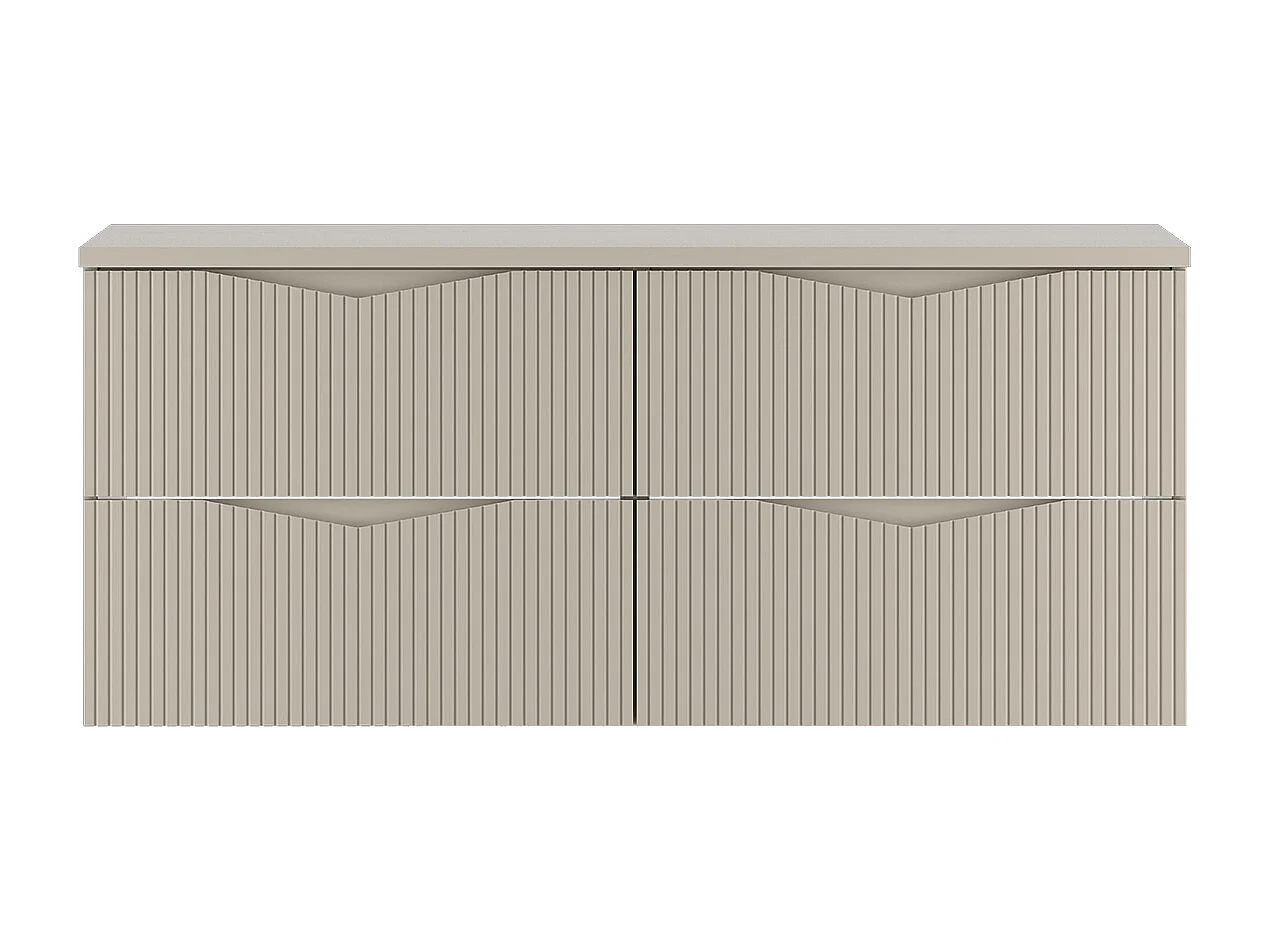 Meuble sous-vasque 120cm plan de toilette Tao Cachemire