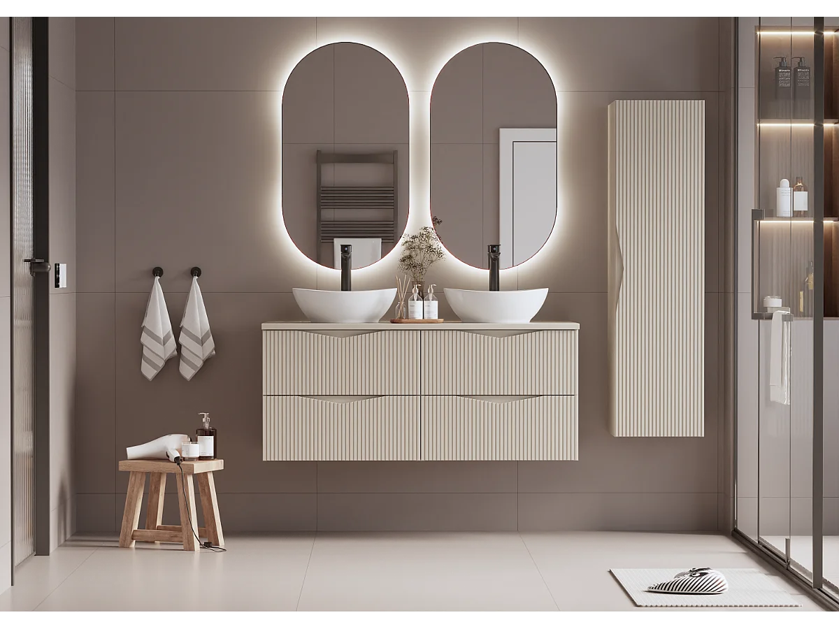 Mueble bajo lavabo 120cm encimera Tao Cachemira