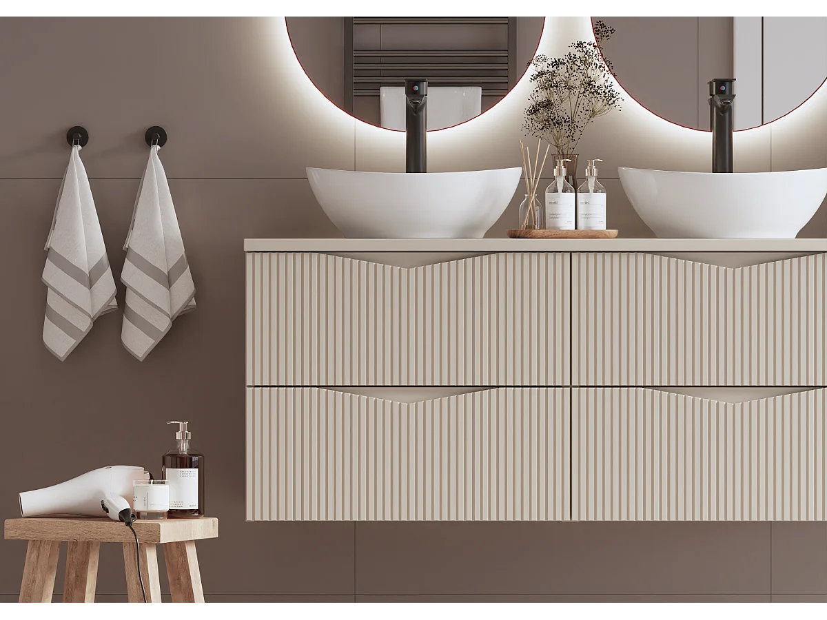 Mueble bajo lavabo 120cm encimera Tao Cachemira