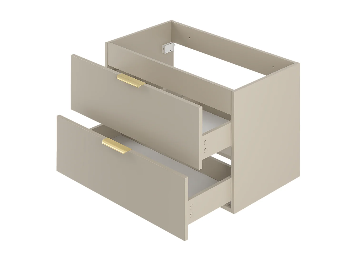 Ensemble de salle de bain en cachemire 80 cm Armoire avec plateau Pile