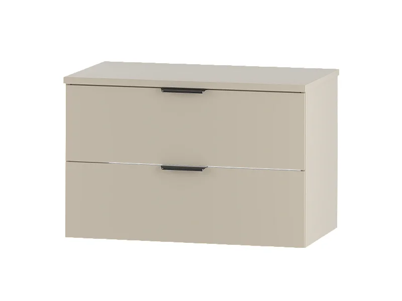 Ensemble de salle de bain en cachemire 80 cm Armoire avec plateau Pile