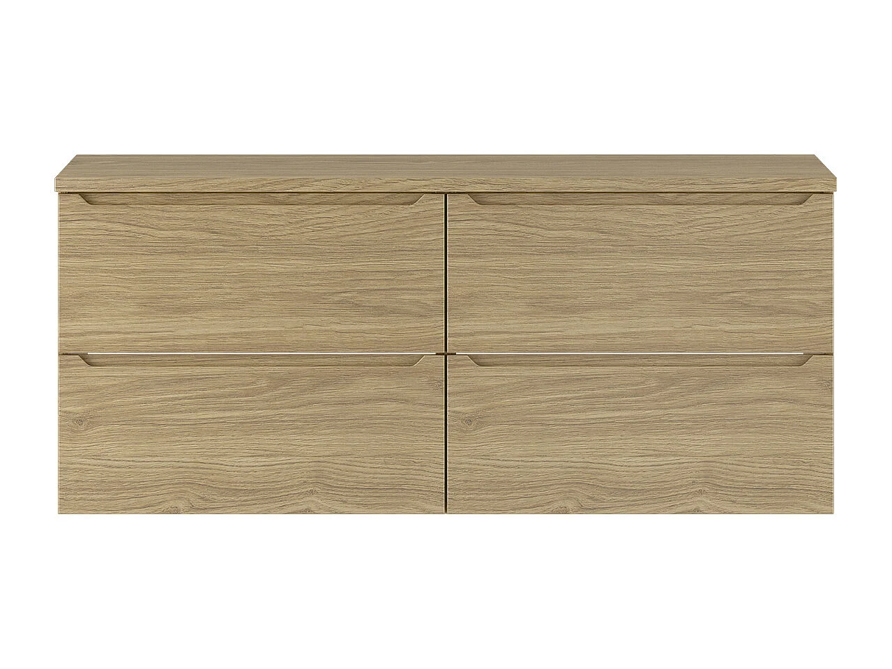 Meuble sous-vasque 120cm plan de toilette Viggo Bois