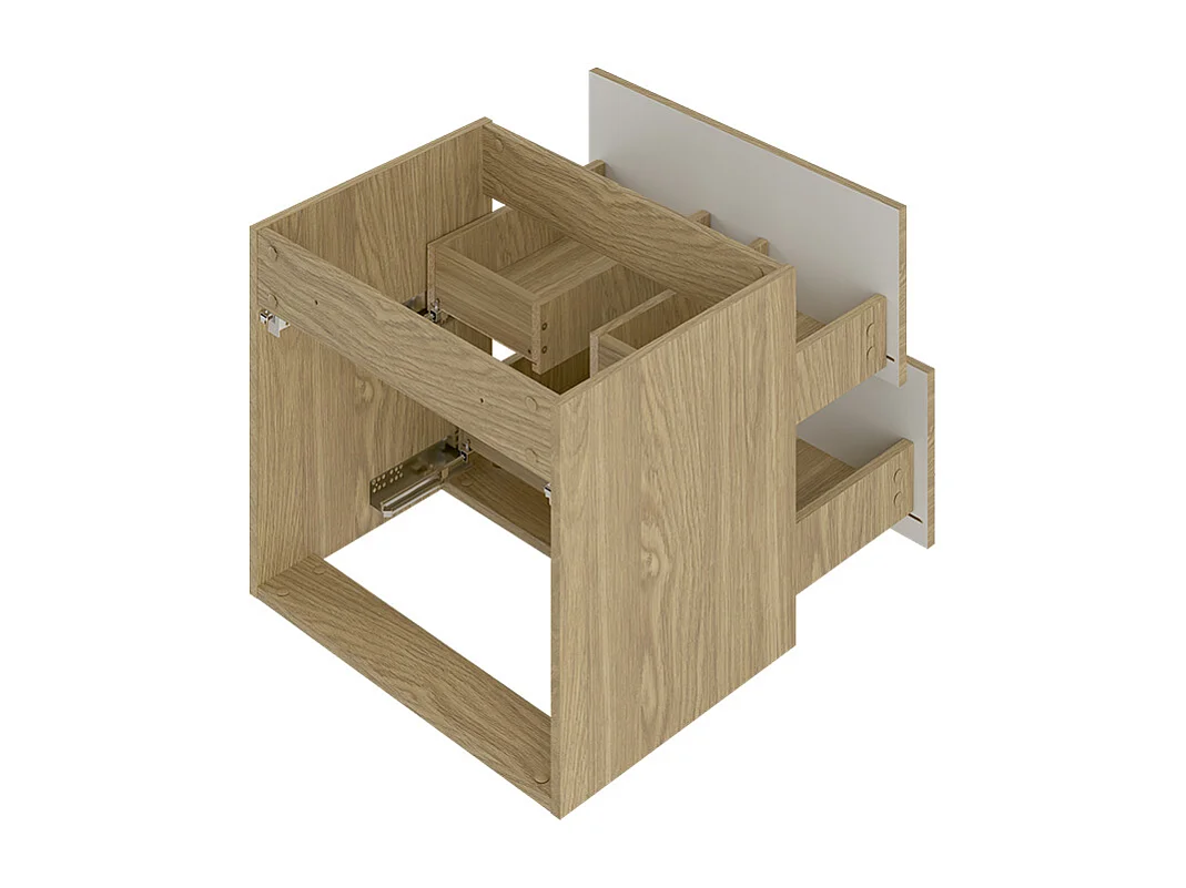 Meuble sous-vasque 120cm plan de toilette Viggo Bois