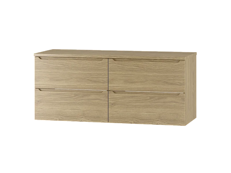 Badkamerset 120 cm Kast met blad Eiken geolied Etna