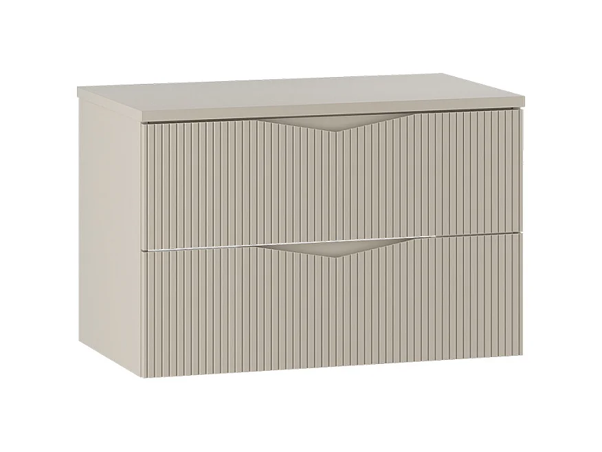 Meuble sous-vasque 80cm plan de toilette Tao Cachemire