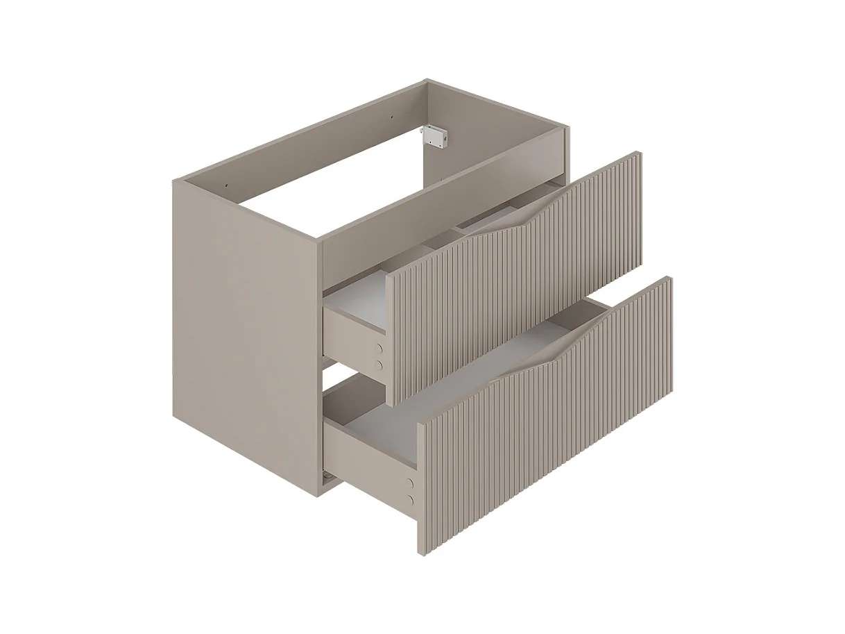 Meuble sous-vasque 80cm plan de toilette Tao Cachemire