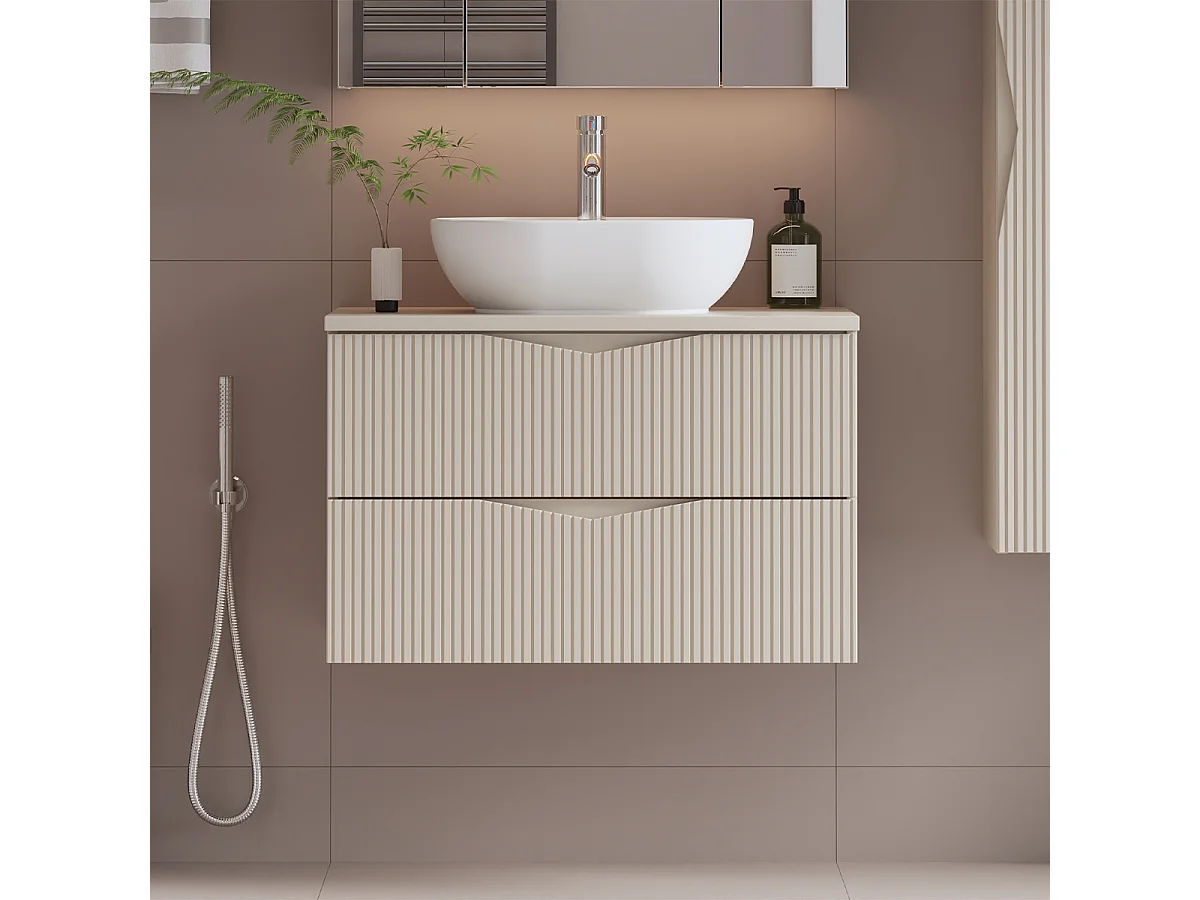 Mueble bajo lavabo 80cm encimera Tao Cachemira