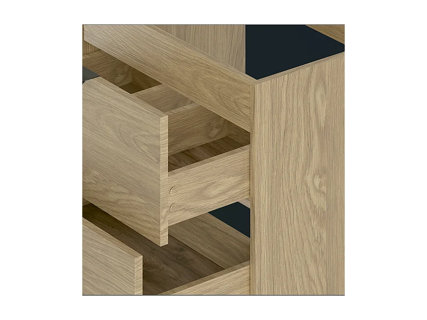 Ensemble pour salle de bain 120 cm Armoire avec plateau Chêne huilé Pile