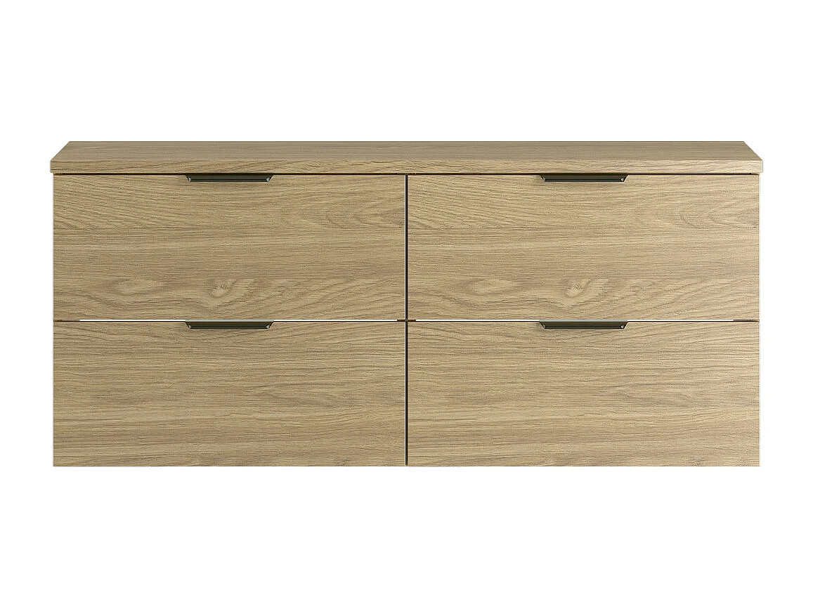 Meuble sous-vasque 120cm plan de toilette Astrid Bois