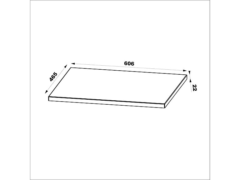 Mueble bajo lavabo 60cm encimera Tao Madera