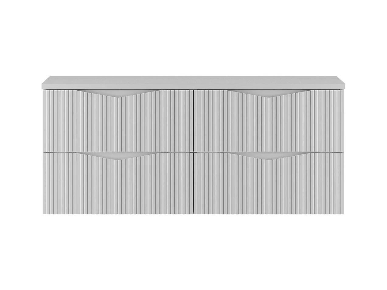 Meuble sous-vasque 120cm plan de toilette Tao Blanc