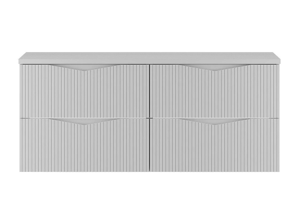 Meuble sous-vasque 120cm plan de toilette Tao Blanc