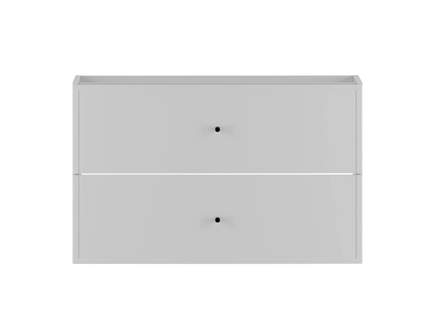 Biała Szafka pod Umywalkę 80cm 2 Szuflady Marco