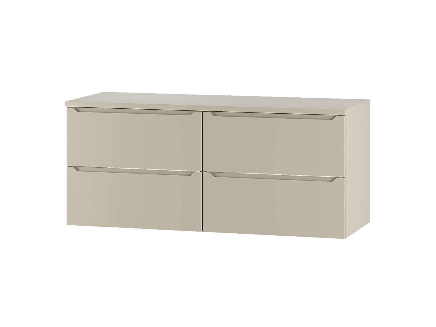 Ensemble de salle de bain en cachemire 120 cm Armoire avec plateau Etna