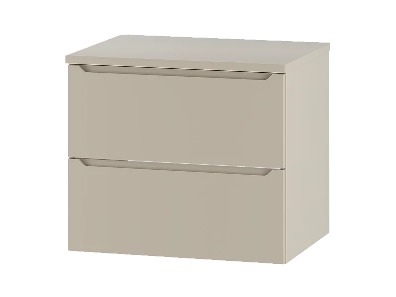 Ensemble de salle de bain en cachemire 60 cm Armoire avec plateau Etna