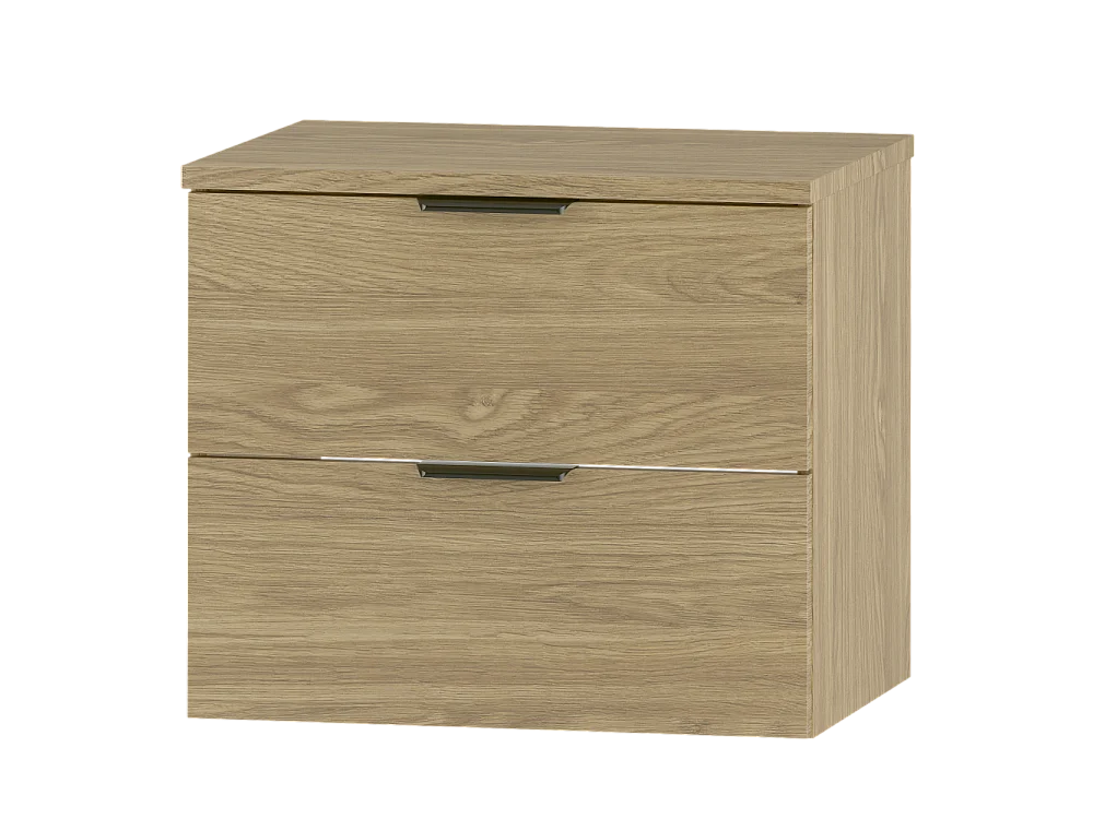 Badkamerset 60 cm Kast met blad Eiken geolied Pile