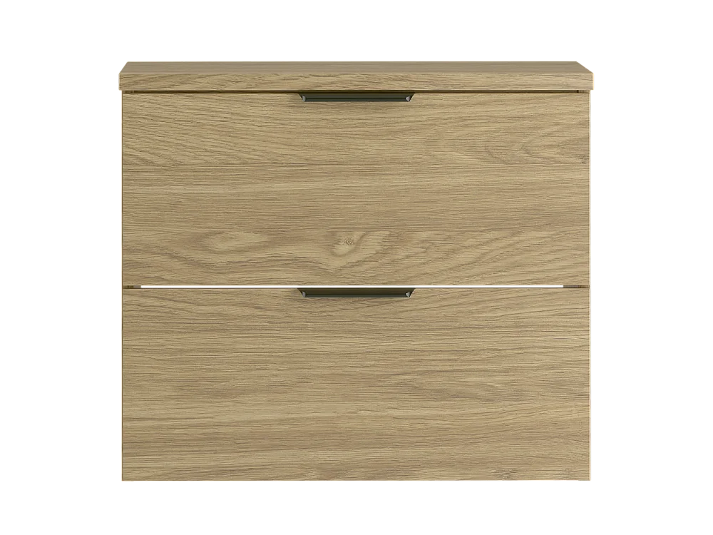 Badkamerset 60 cm Kast met blad Eiken geolied Pile