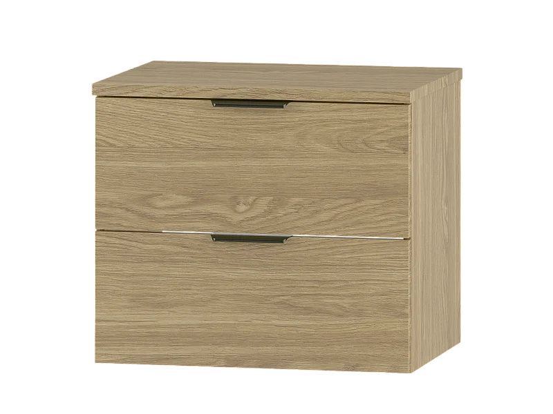 Ensemble pour salle de bain 60 cm Armoire avec plateau Chêne huilé Pile