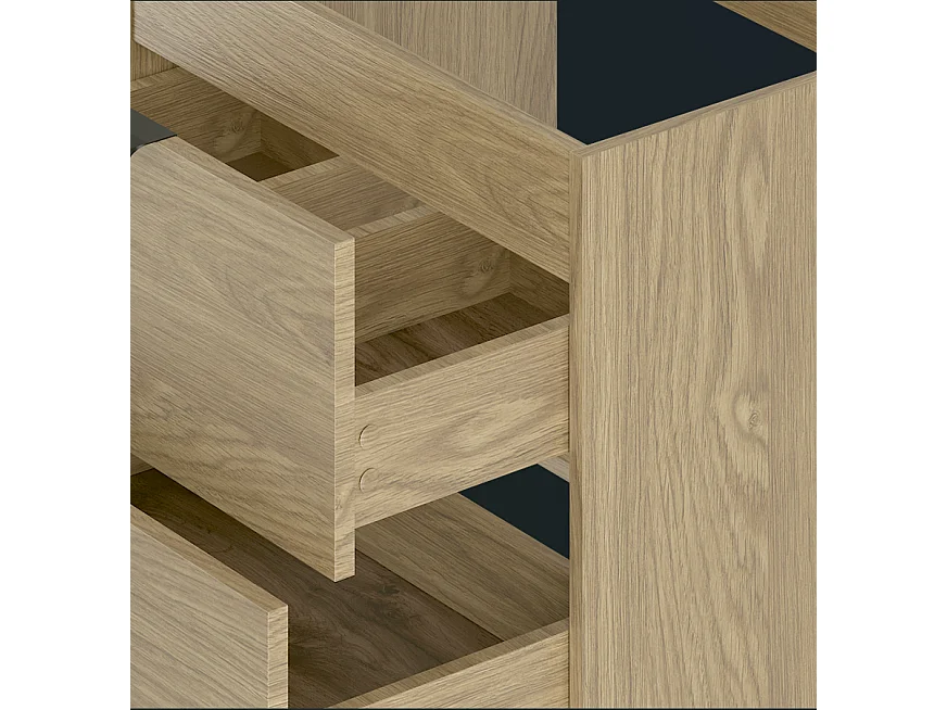 Ensemble pour salle de bain 80 cm Armoire avec plateau Chêne huilé Pile