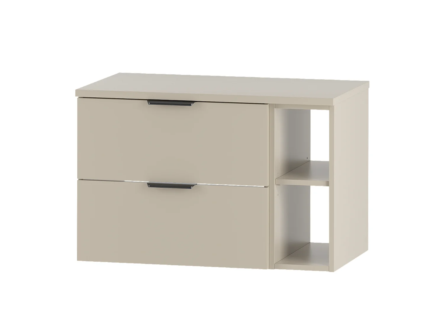 Ensemble de salle de bain en cachemire 80 cm Armoire Étagère Plan de travail Pile