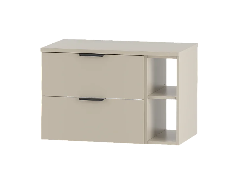 Ensemble de salle de bain en cachemire 80 cm Armoire Étagère Plan de travail Pile