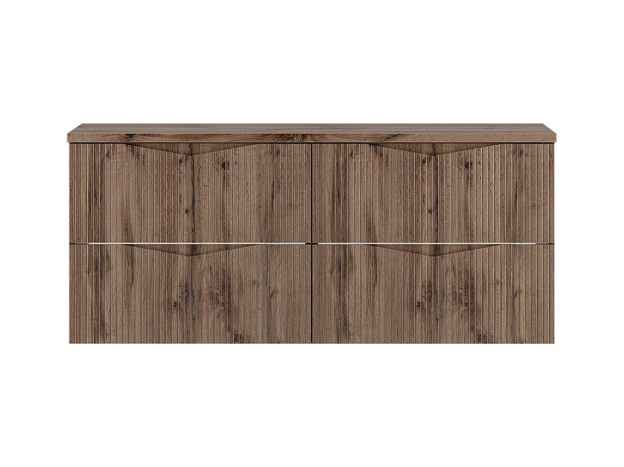 Meuble sous-vasque 120cm plan de toilette Tao Bois