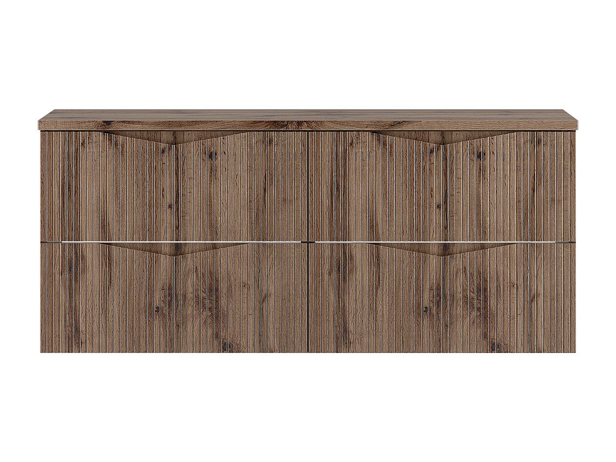 Meuble sous-vasque 120cm plan de toilette Tao Bois