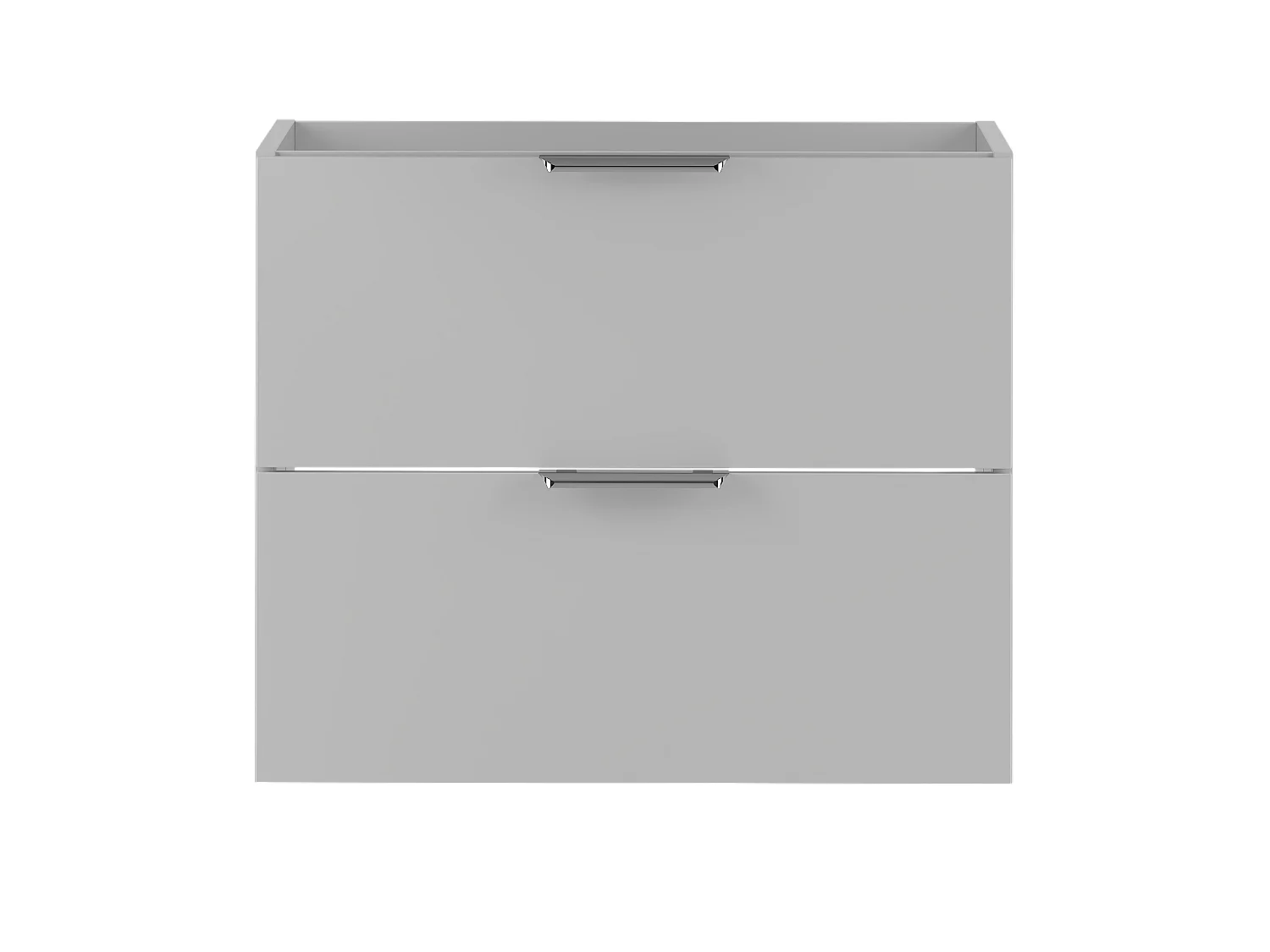 Armoire blanche sous lavabo 60 cm 2 tiroirs Pile