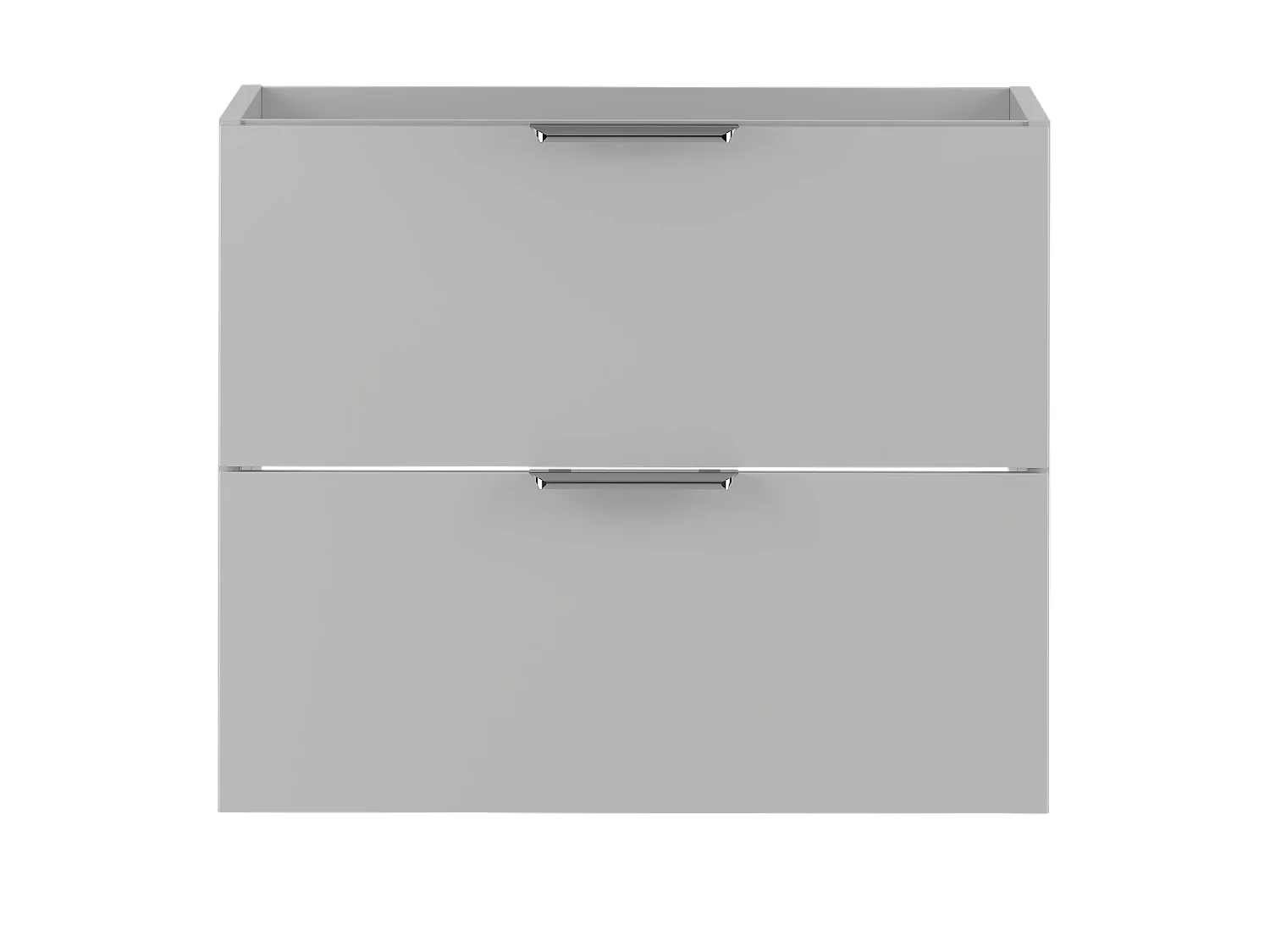 Armoire blanche sous lavabo 60 cm 2 tiroirs Pile