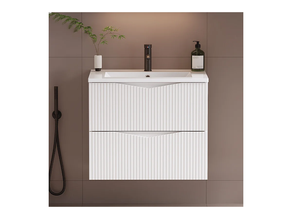 Meuble sous-vasque 60cm Tao Blanc