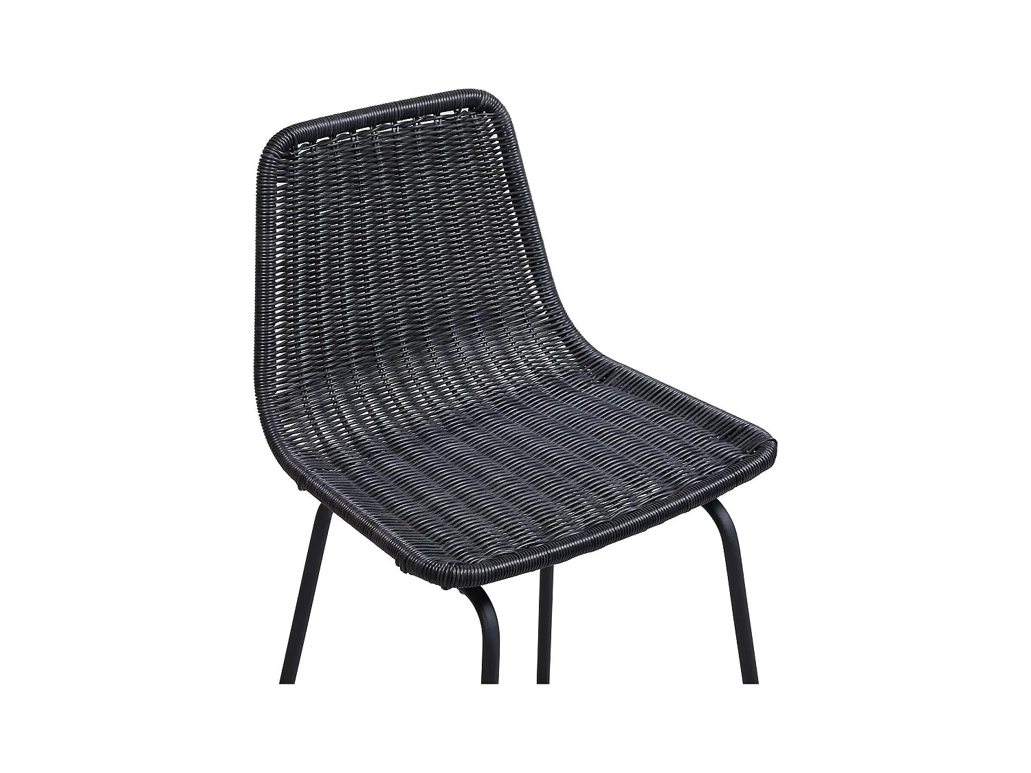 Set di sgabelli da bar e isola in metallo con seduta in rattan 65 cm BALI