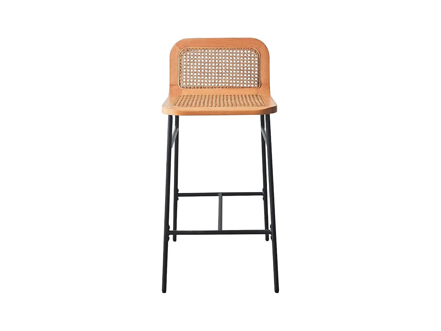 Set aus SANA-Metallinsel- und Barstühlen mit 65 cm Rohrsitz