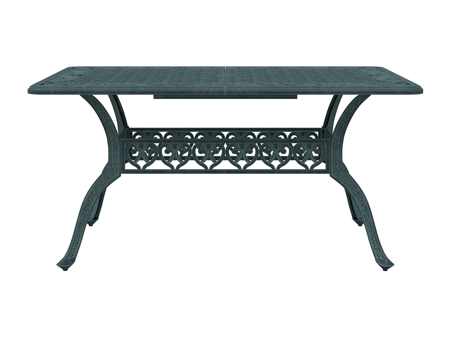Alesra  Table de Jardin Vert 150 x 90 x 72 cm Aluminium