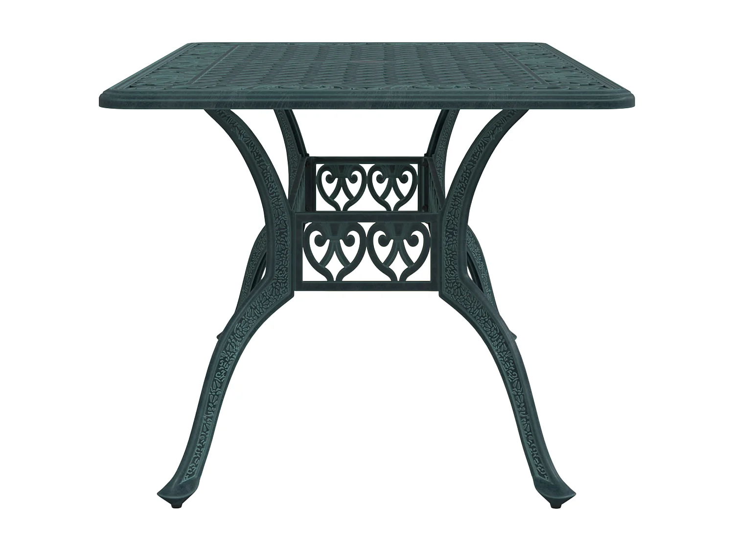 Alesra  Table de Jardin Vert 150 x 90 x 72 cm Aluminium