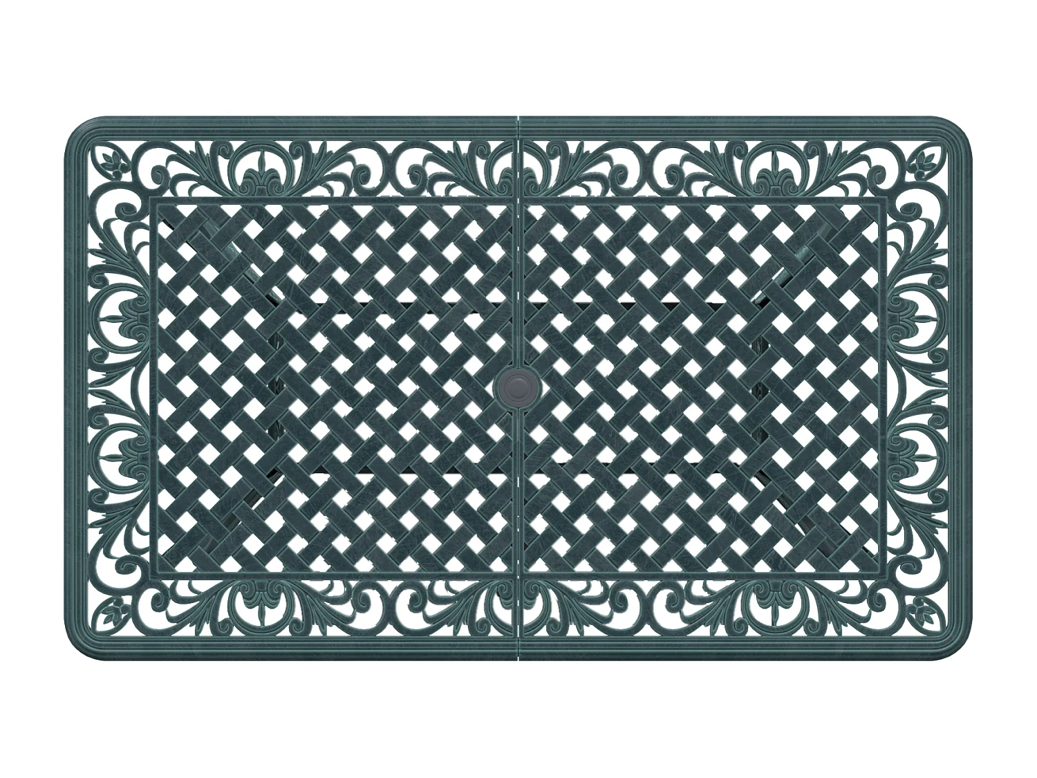 Alesra  Table de Jardin Vert 150 x 90 x 72 cm Aluminium