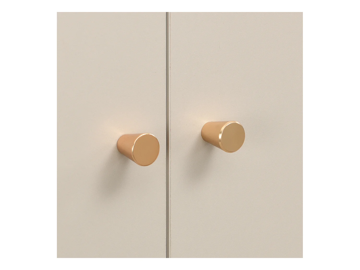 Ensemble vestiaire d'entrée 110x38x186 cm - 3 portes et 2 tiroirs - Avec penderie - Étagères ouvertes - Beige et gris