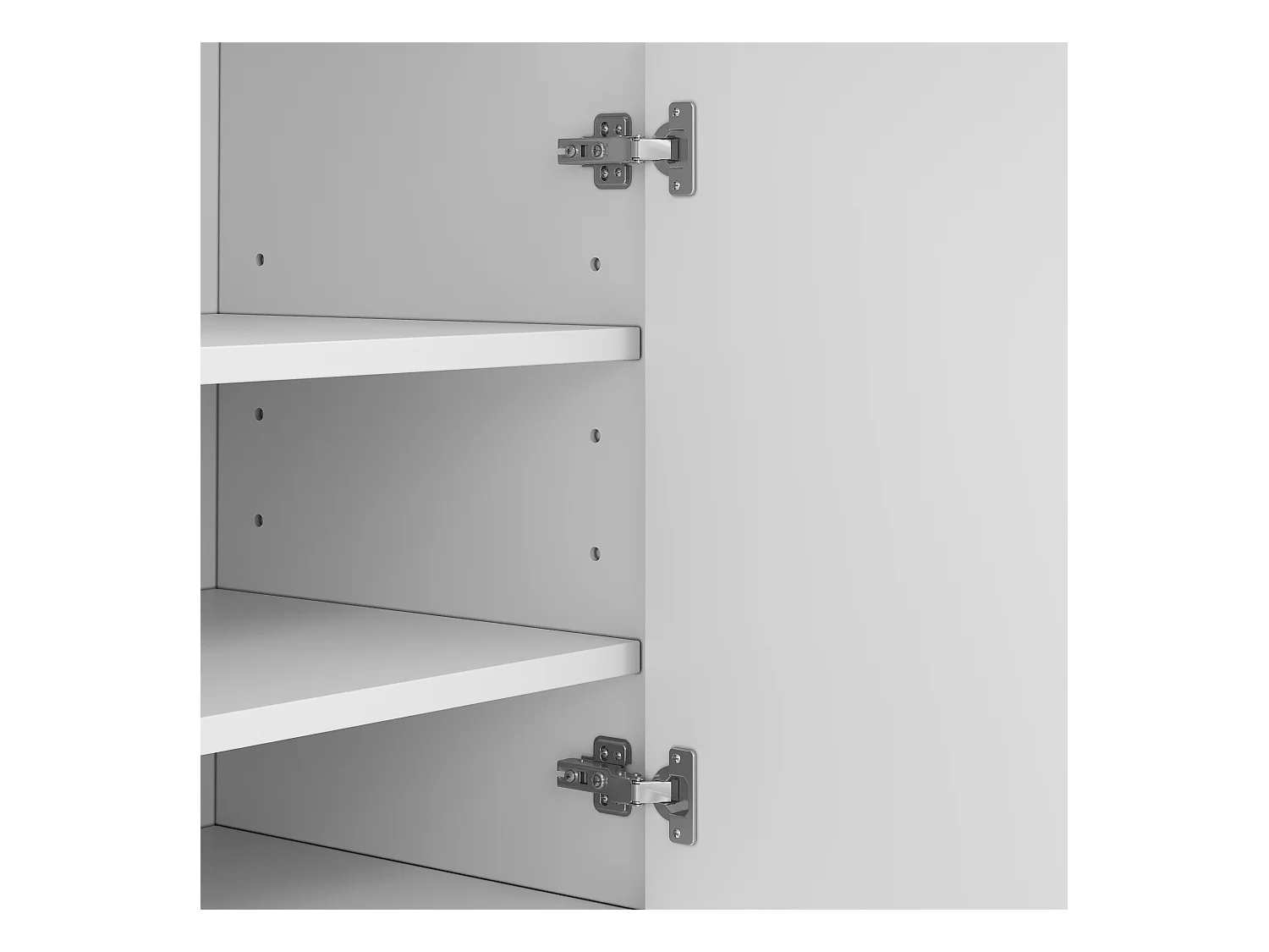 Meuble à chaussures 105x39.5x100.5 cm - 1 tiroir et 3 portes - avec éclairage LED - avec étagères réglables - Blanc et naturel