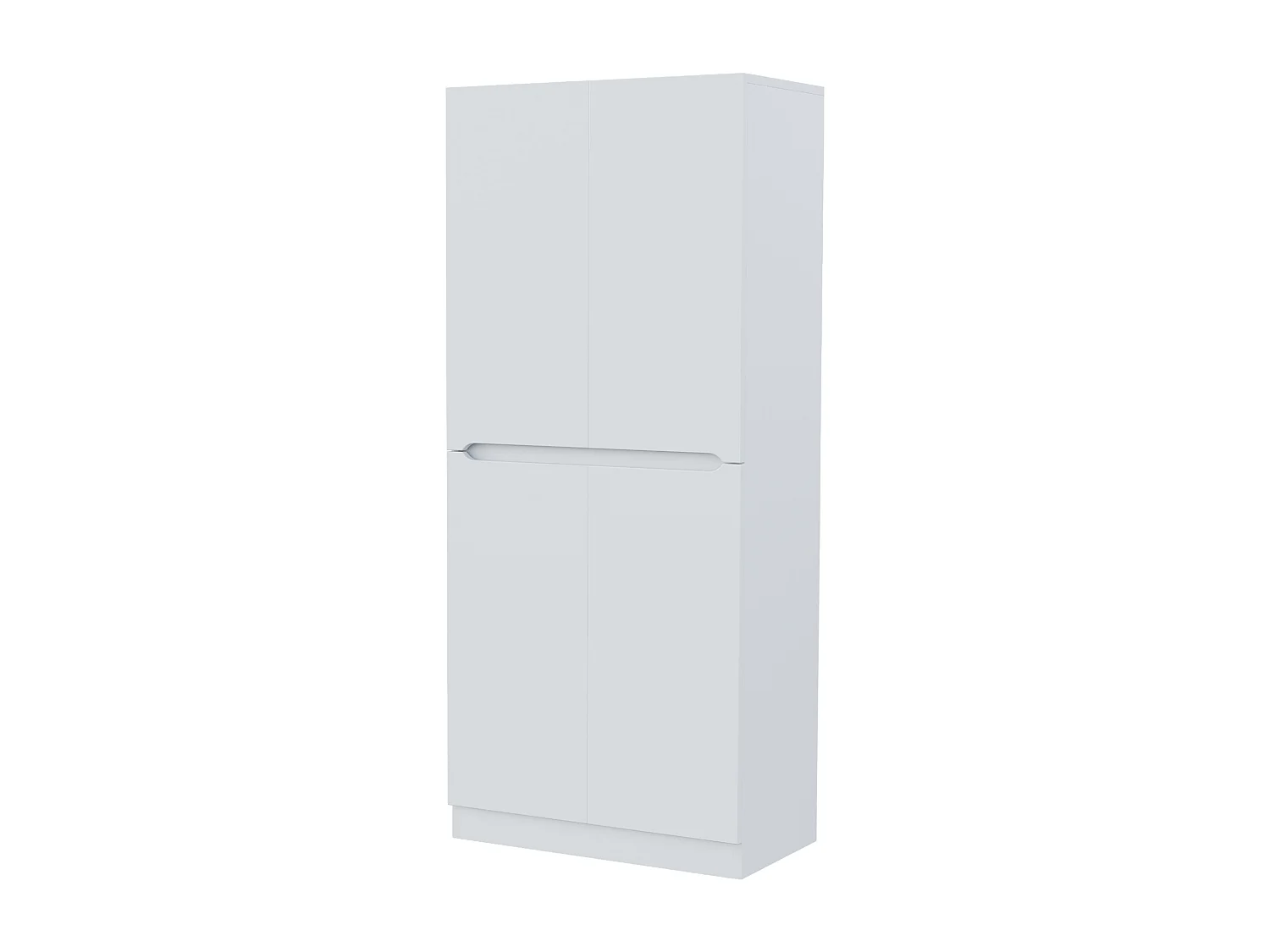 Armadio 70x40x170 cm - con 4 ante - con compartimenti di archiviazione - Bianco