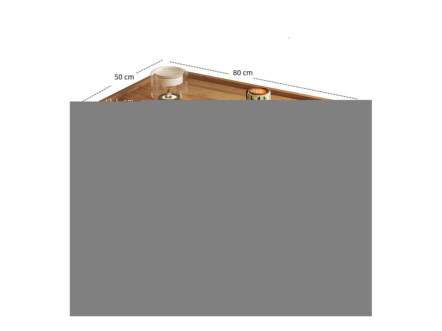 Meuble TV et table basse en deux parties - avec LED et espace de repos pour chat - avec trou pour chat - naturel