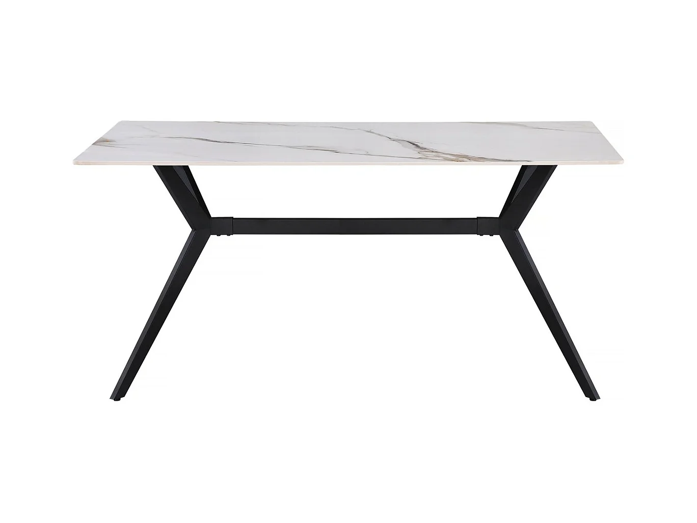 Eettafel van keramiek "Boreal" Wit 160 cm - 4 tot 6 personen