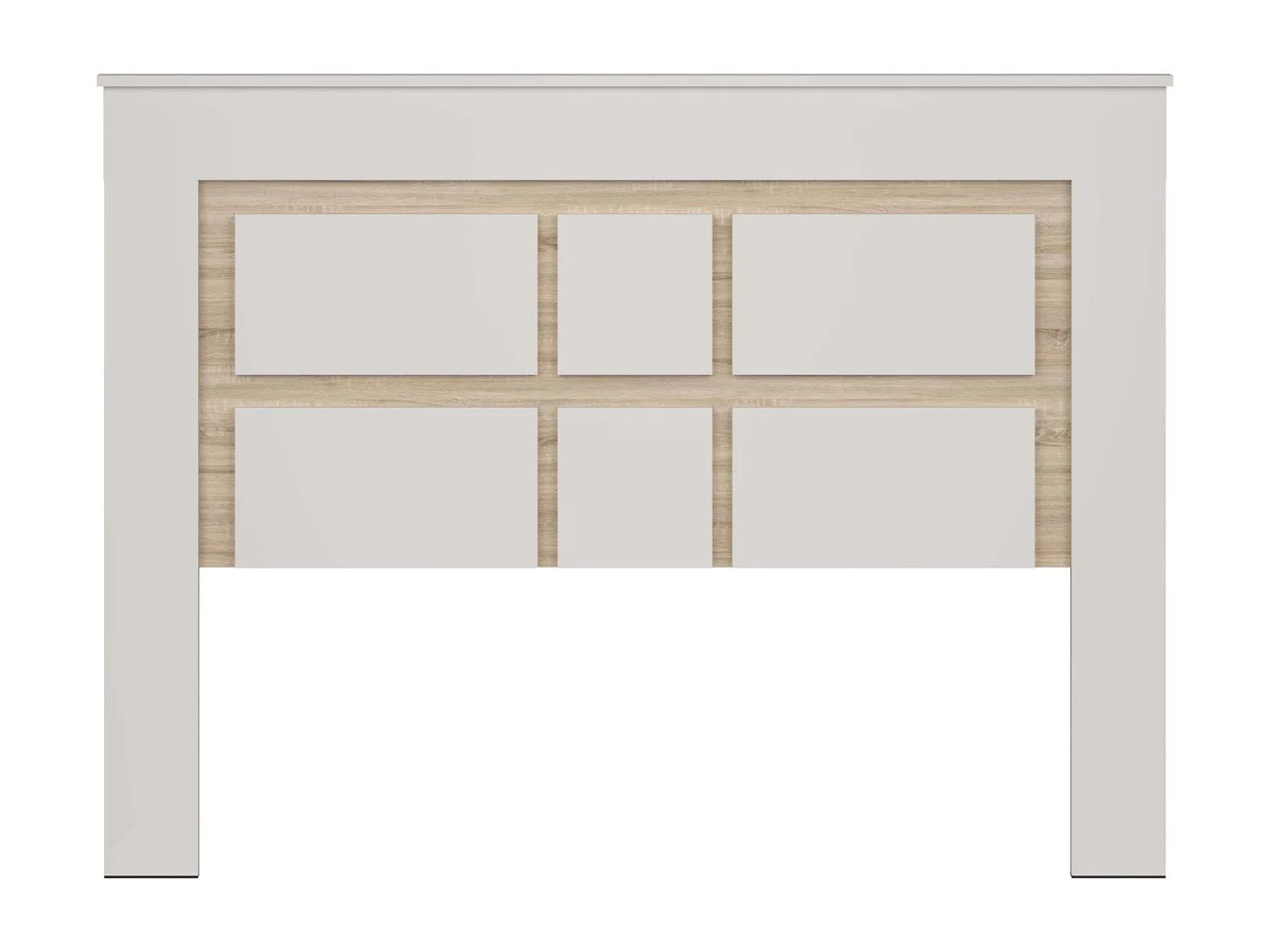 Pack Dormitorio Sara Nórdico Roble Sonoma Kashmir Cabecero 2 Mesitas