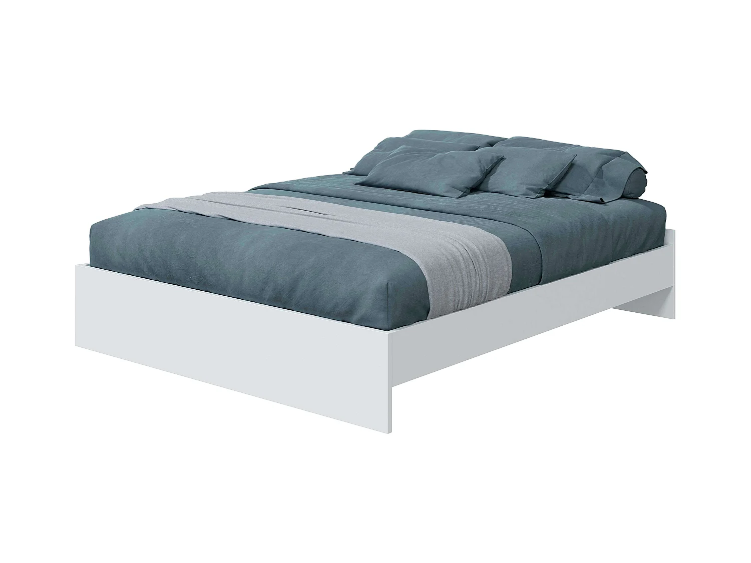 Muebles Dorm. Ethna Estilo Nórdico Blanco y Roble 160 cm