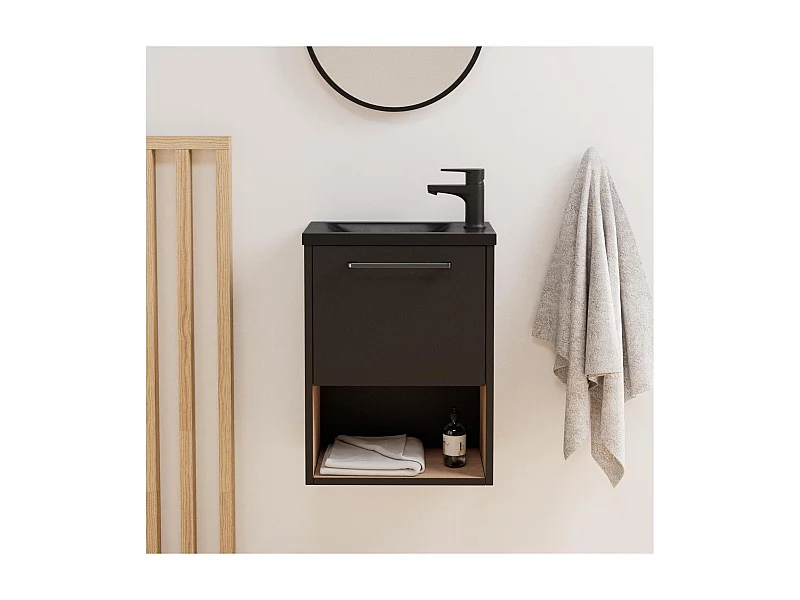 Ensemble meuble lave-mains NIKA + robinet TAP